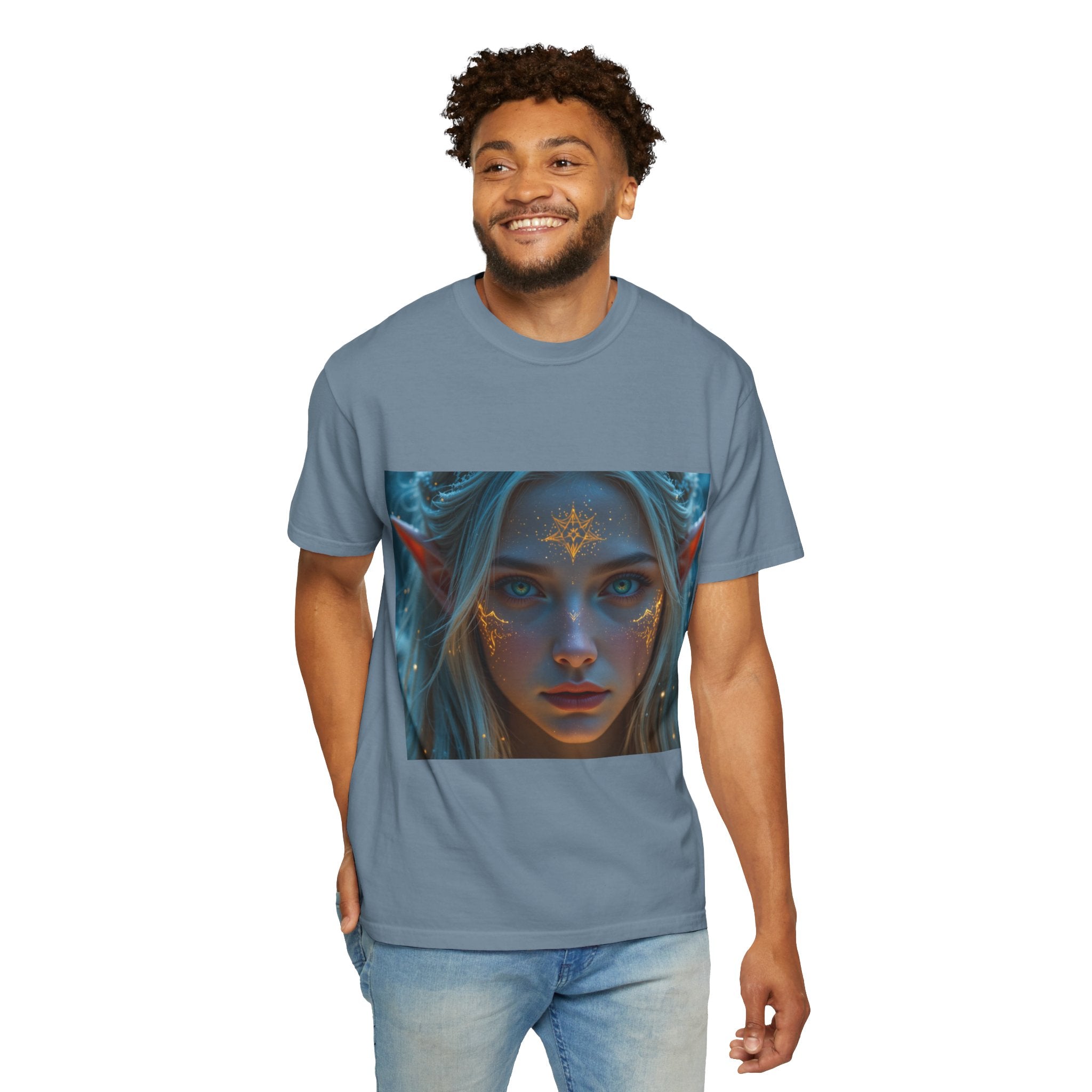 Fantasy-Inspired Elf Princess Unisex T-Shirt, Boho Style Tee for Art Lovers, Gift for Creatives, Dreamy Aesthetic Shirt, Unique Fan Merchandise