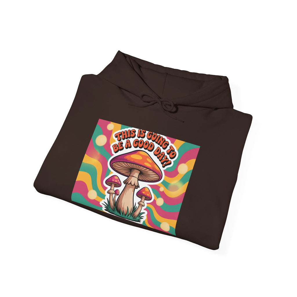 Groovy Mushroom Hoodie - Psychedelic Sweatshirt for Festivals, Cozy Gift for Nature Lovers, Unisex Pull-over for Good Vibes