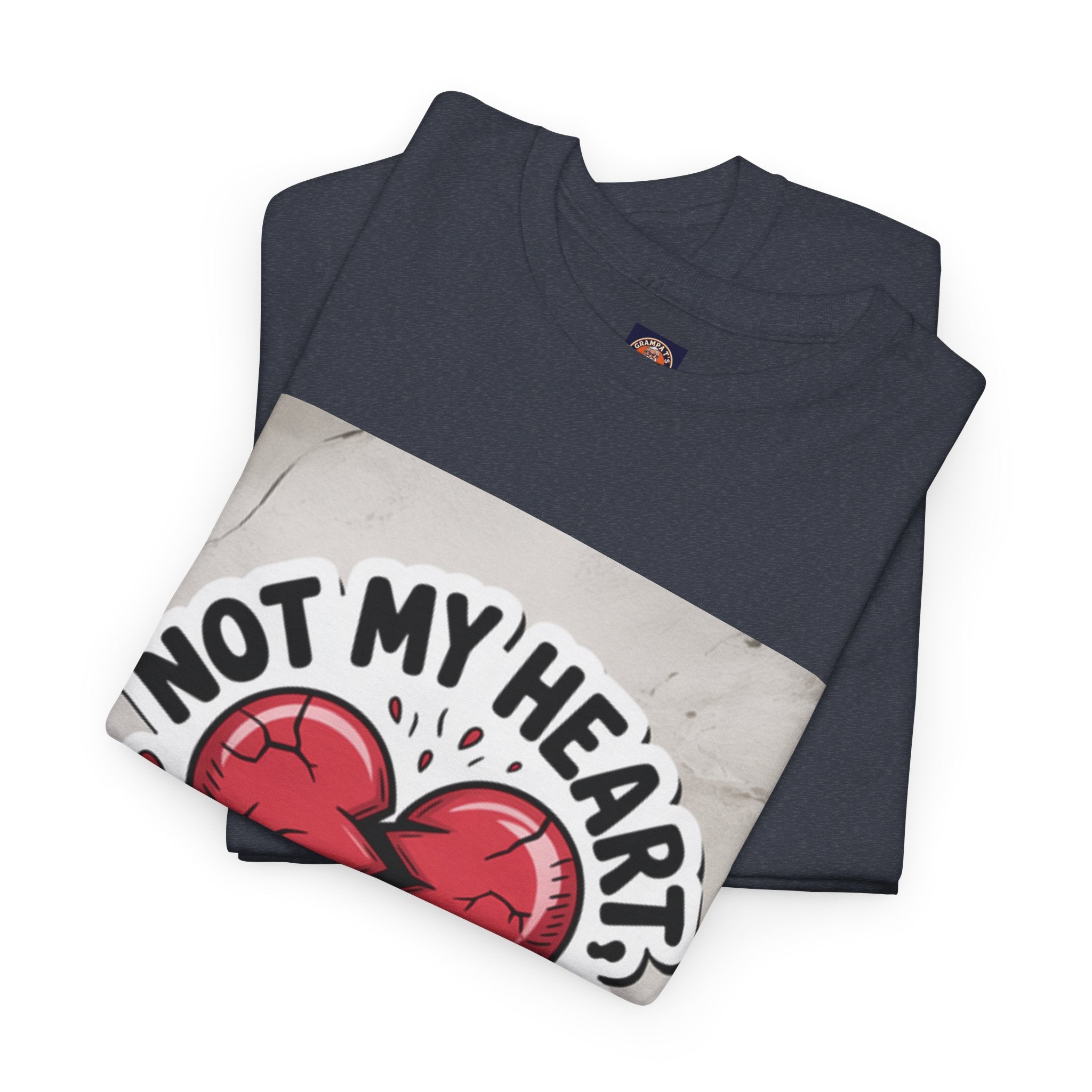 Heartbreak Humor Tee: Not My Heart Not My Problem, Funny T-Shirt, Unisex Cotton Tee, Casual Wear, Gifts for Friends, Breakup Apparel