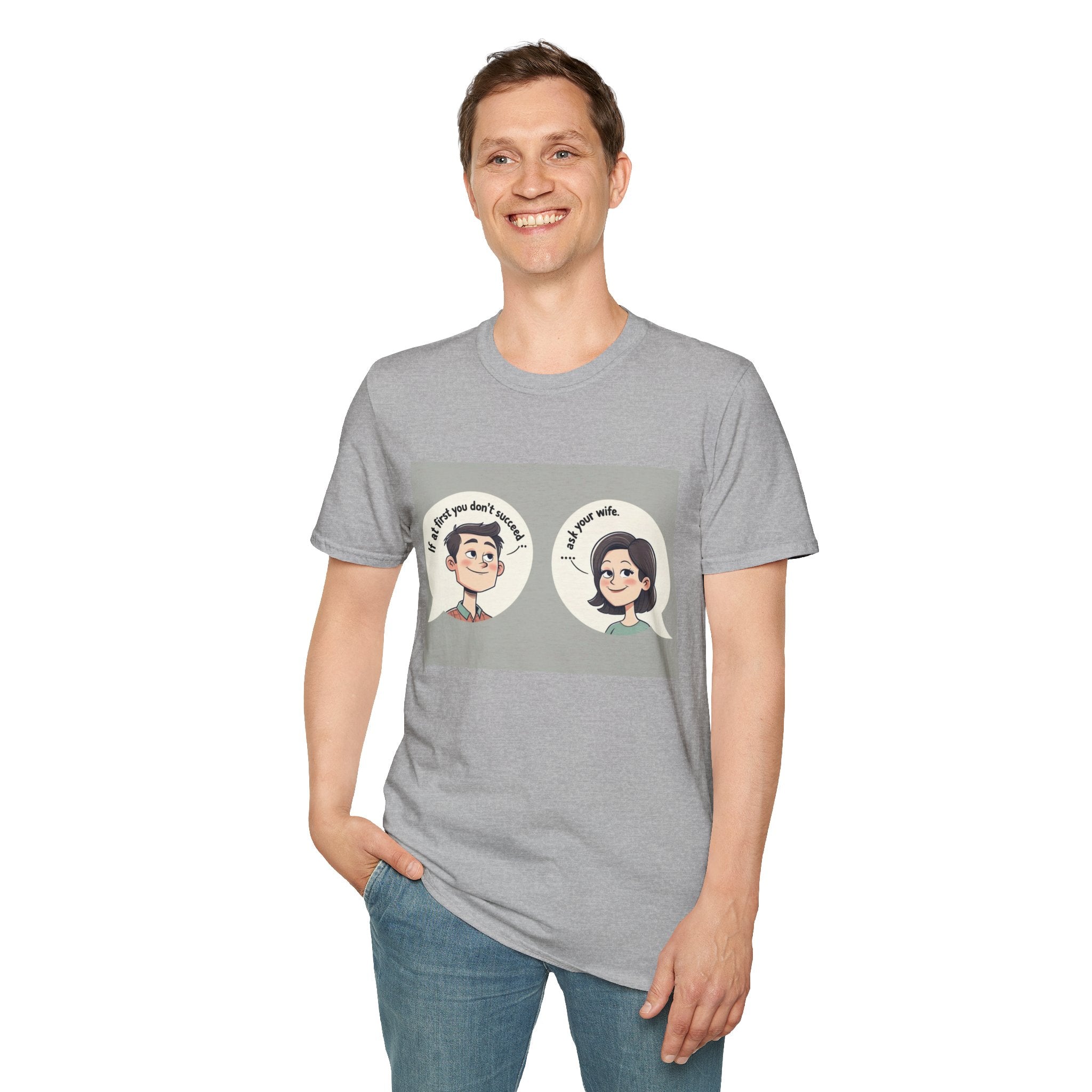 Playful Conversation T-Shirt, Funny Graphic Tee, Unisex Humor Shirt, Casual Wear, Gift for Friends, Quirky Outfit