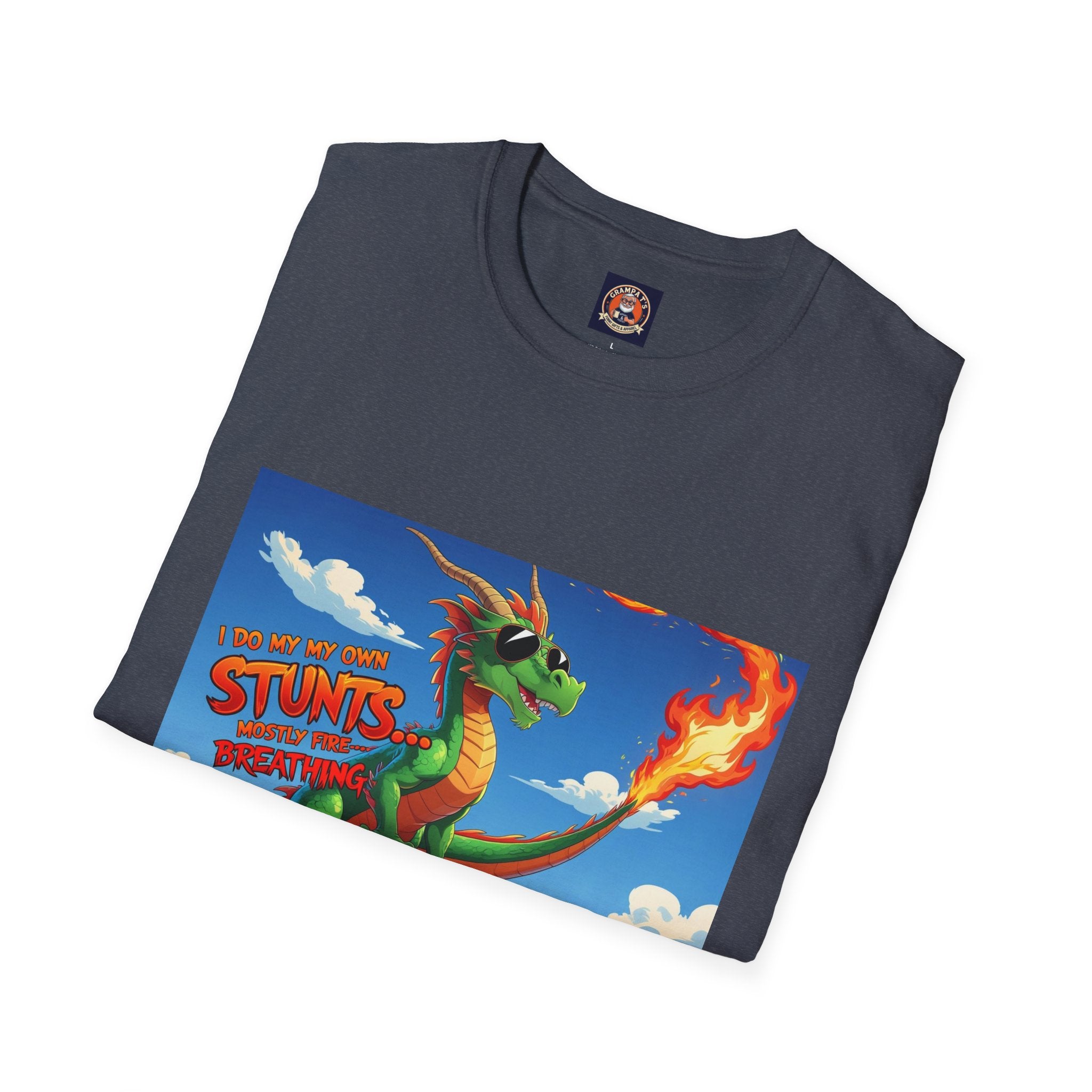 Funny Fire-Breathing Dragon T-Shirt | Fantasy Graphic Tee for Kids and Adults, Unisex Softstyle T-Shirt, Casual Wear, Game Night Apparel, [...]