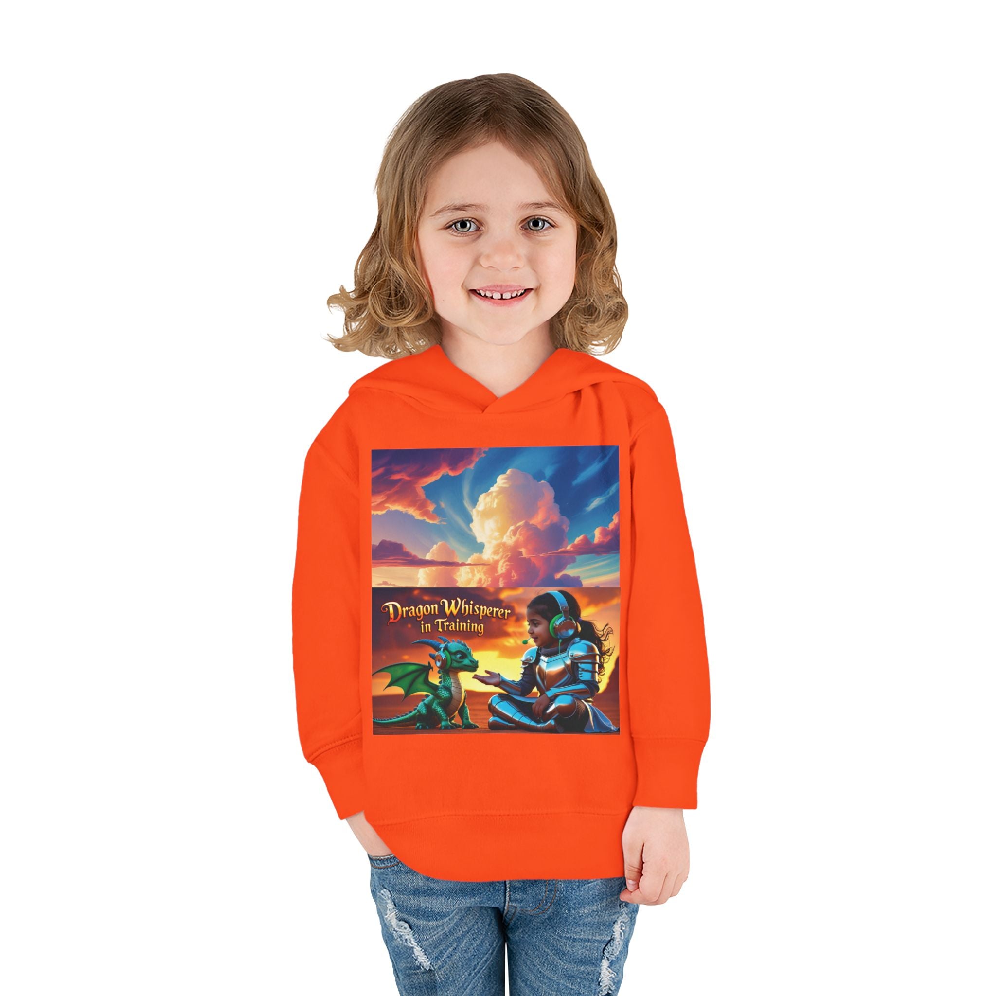 Grampa T’s Toddler Dragon Hoodie – “Dragon Whisperer in Training” Fleece | Cozy Fun Gift for Toddlers, Young Dreamers & Birthday Boys/Girls!