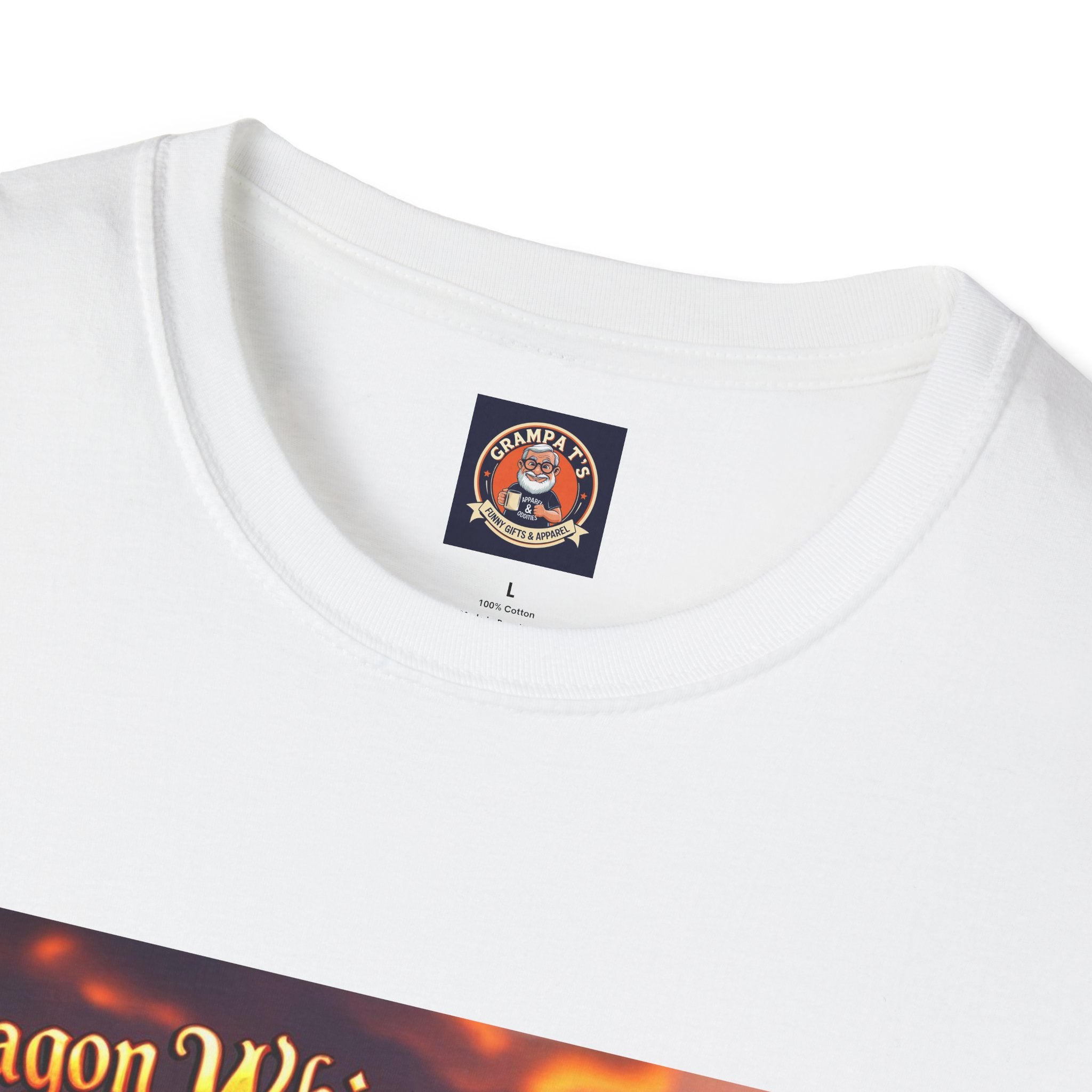 Funny Dragon Whisperer Unisex Softstyle T-Shirt | Fantasy Apparel, Gift for Dragon Lovers, Kids & Adults, Birthday Present, Magical Vibe