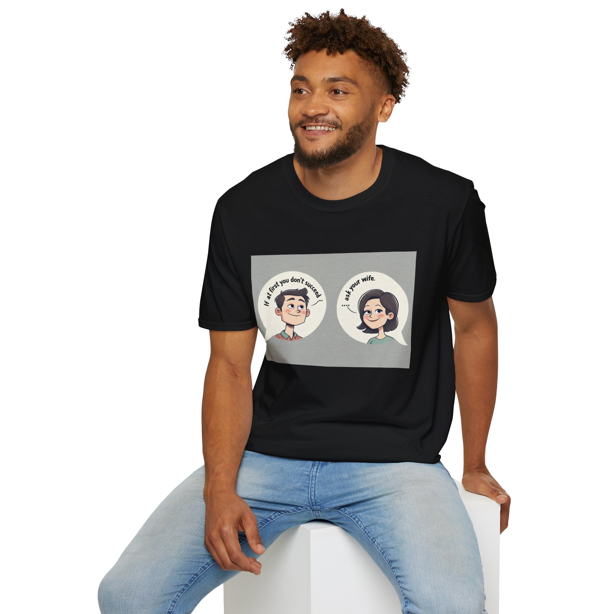 Playful Conversation T-Shirt, Funny Graphic Tee, Unisex Humor Shirt, Casual Wear, Gift for Friends, Quirky Outfit