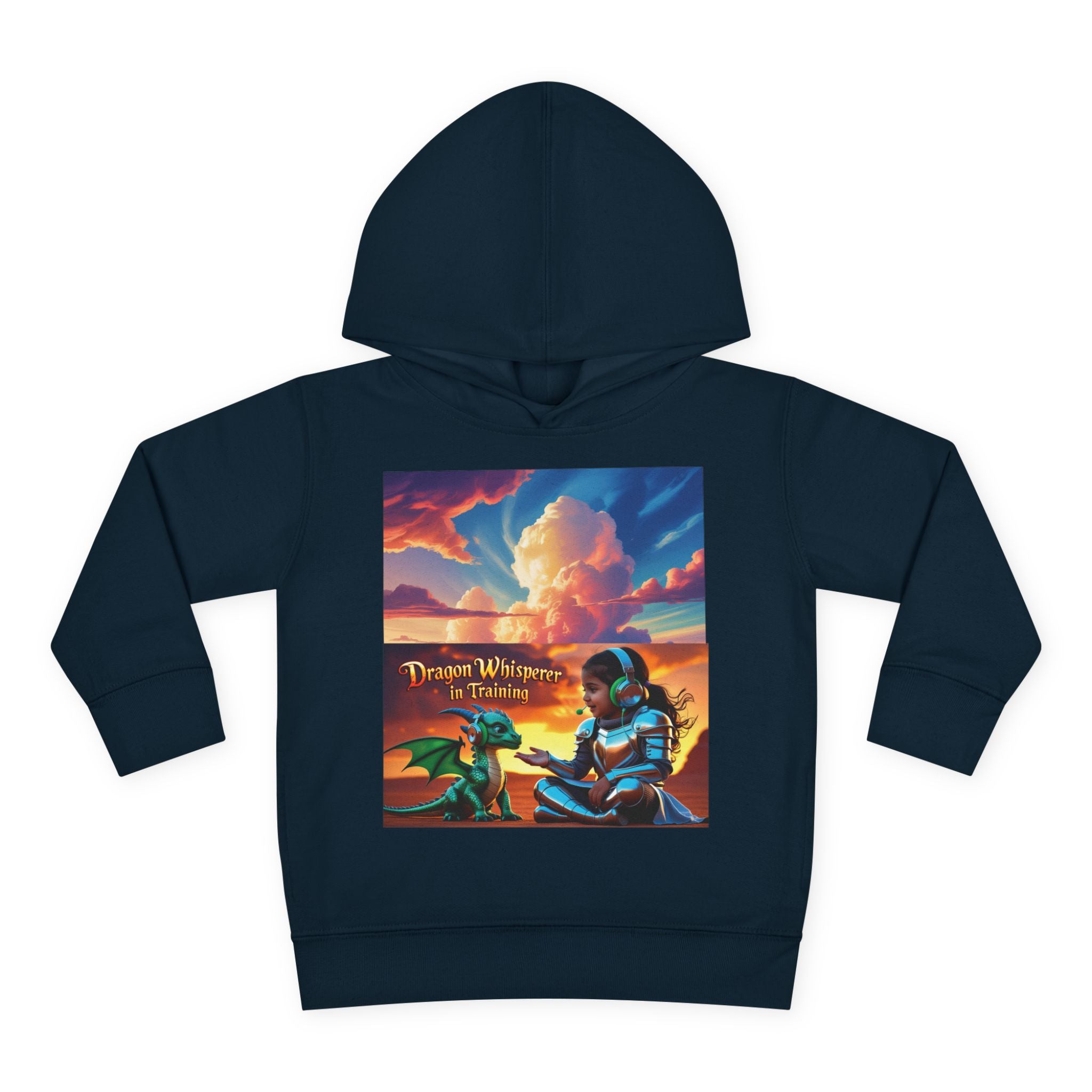 Grampa T’s Toddler Dragon Hoodie – “Dragon Whisperer in Training” Fleece | Cozy Fun Gift for Toddlers, Young Dreamers & Birthday Boys/Girls!
