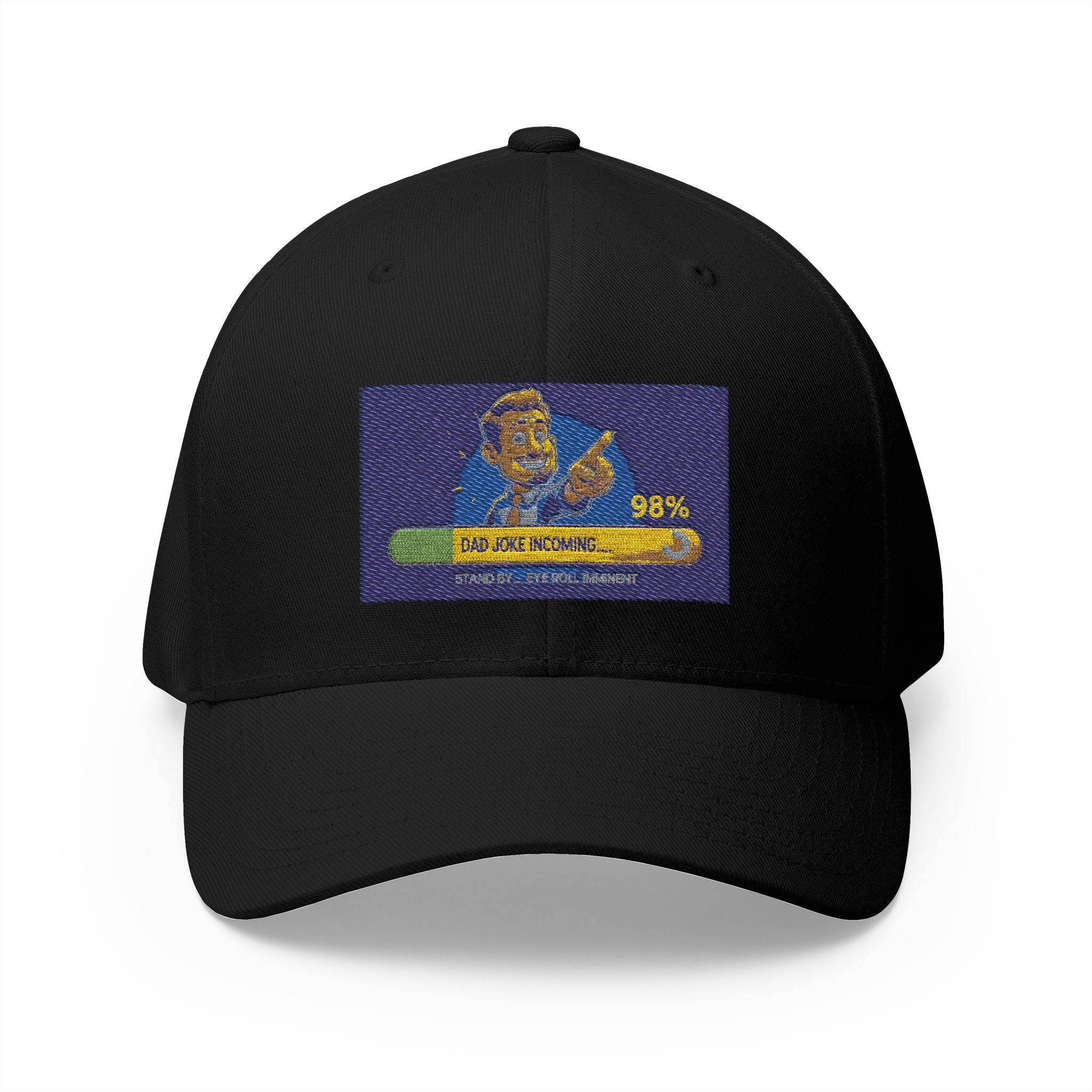 Embroidered Closed-Back Structured Cap - Trendy Apparel for Everyday Wear, Gifts for Him, Casual Style, Summer Accessory, Unique Design