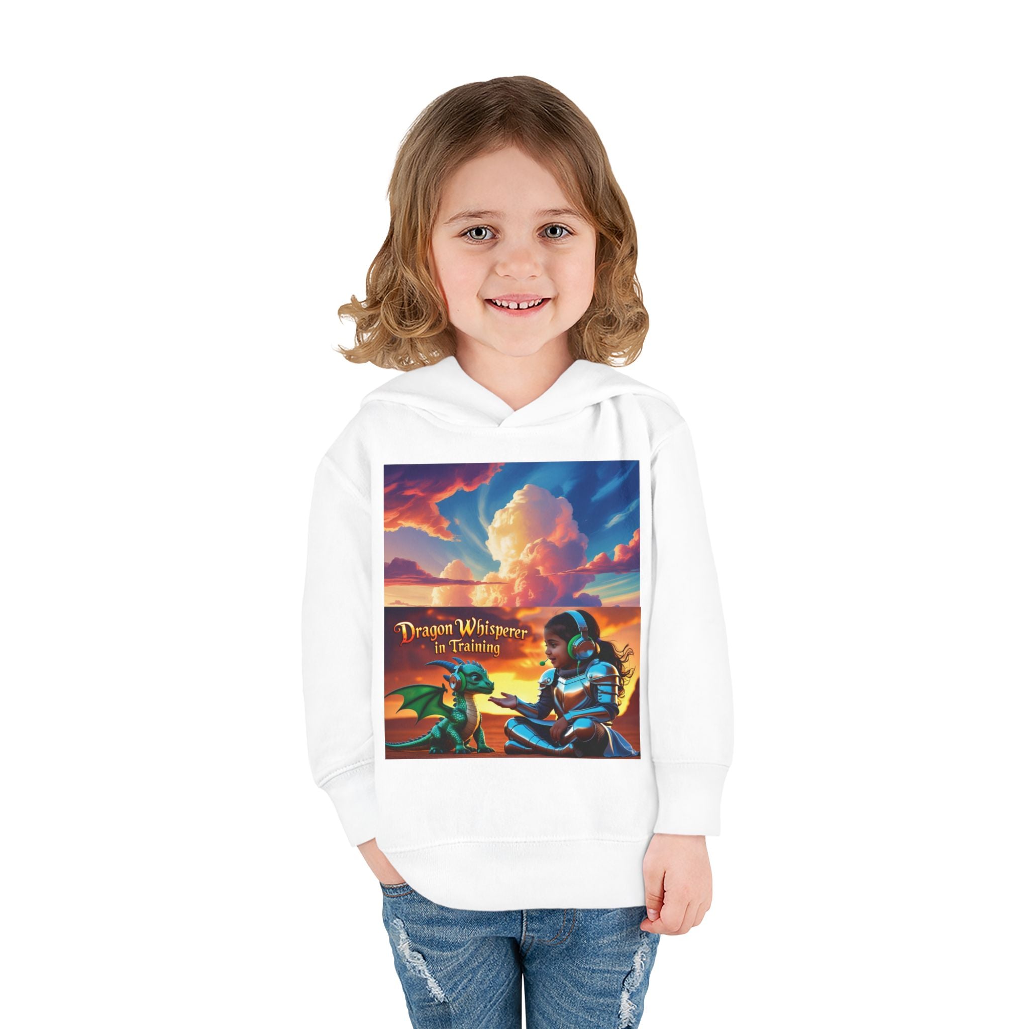 Grampa T’s Toddler Dragon Hoodie – “Dragon Whisperer in Training” Fleece | Cozy Fun Gift for Toddlers, Young Dreamers & Birthday Boys/Girls!