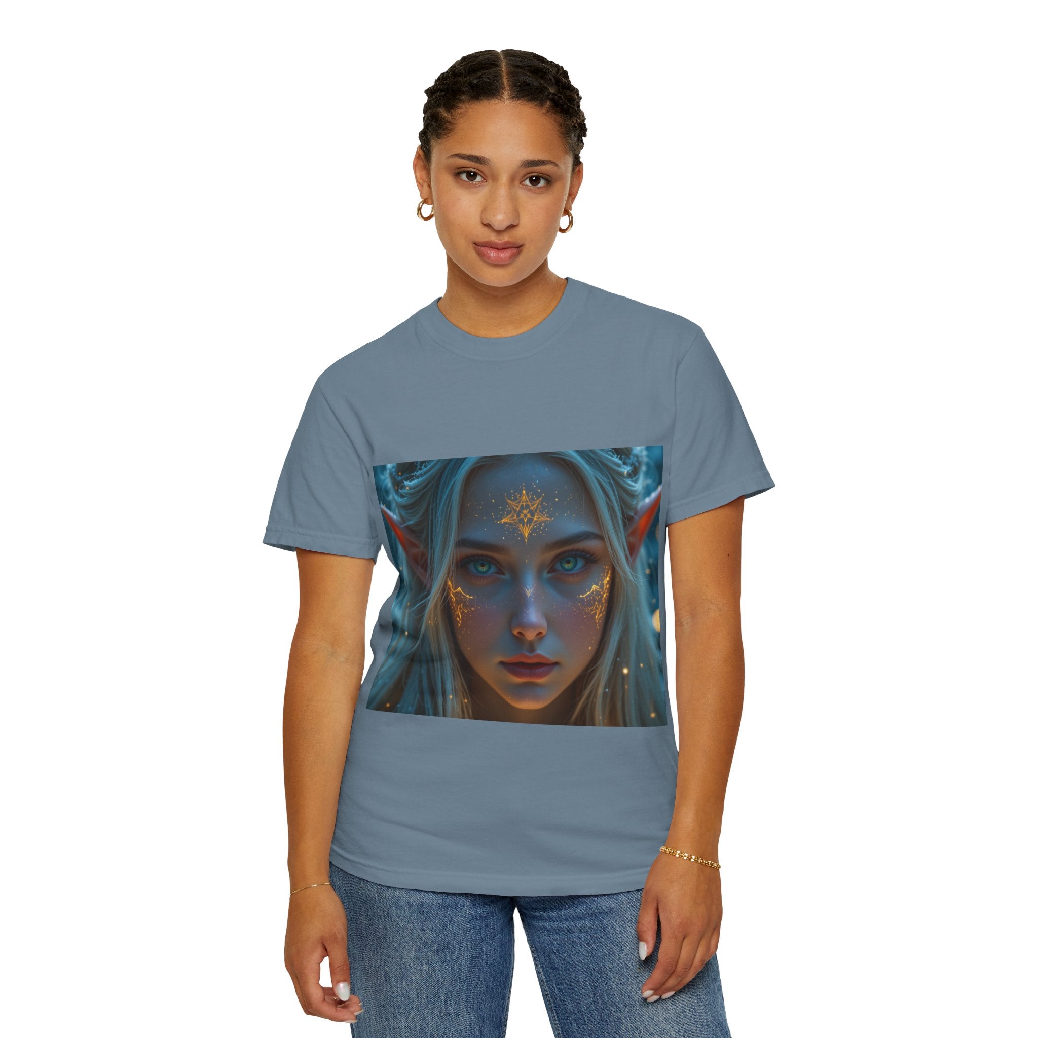 Fantasy-Inspired Elf Princess Unisex T-Shirt, Boho Style Tee for Art Lovers, Gift for Creatives, Dreamy Aesthetic Shirt, Unique Fan Merchandise