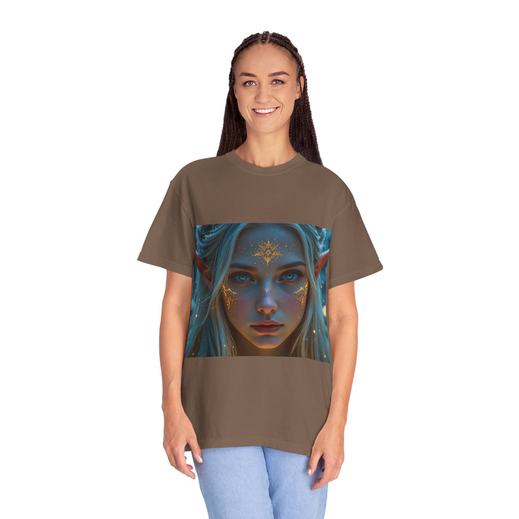 Fantasy-Inspired Elf Princess Unisex T-Shirt, Boho Style Tee for Art Lovers, Gift for Creatives, Dreamy Aesthetic Shirt, Unique Fan Merchandise