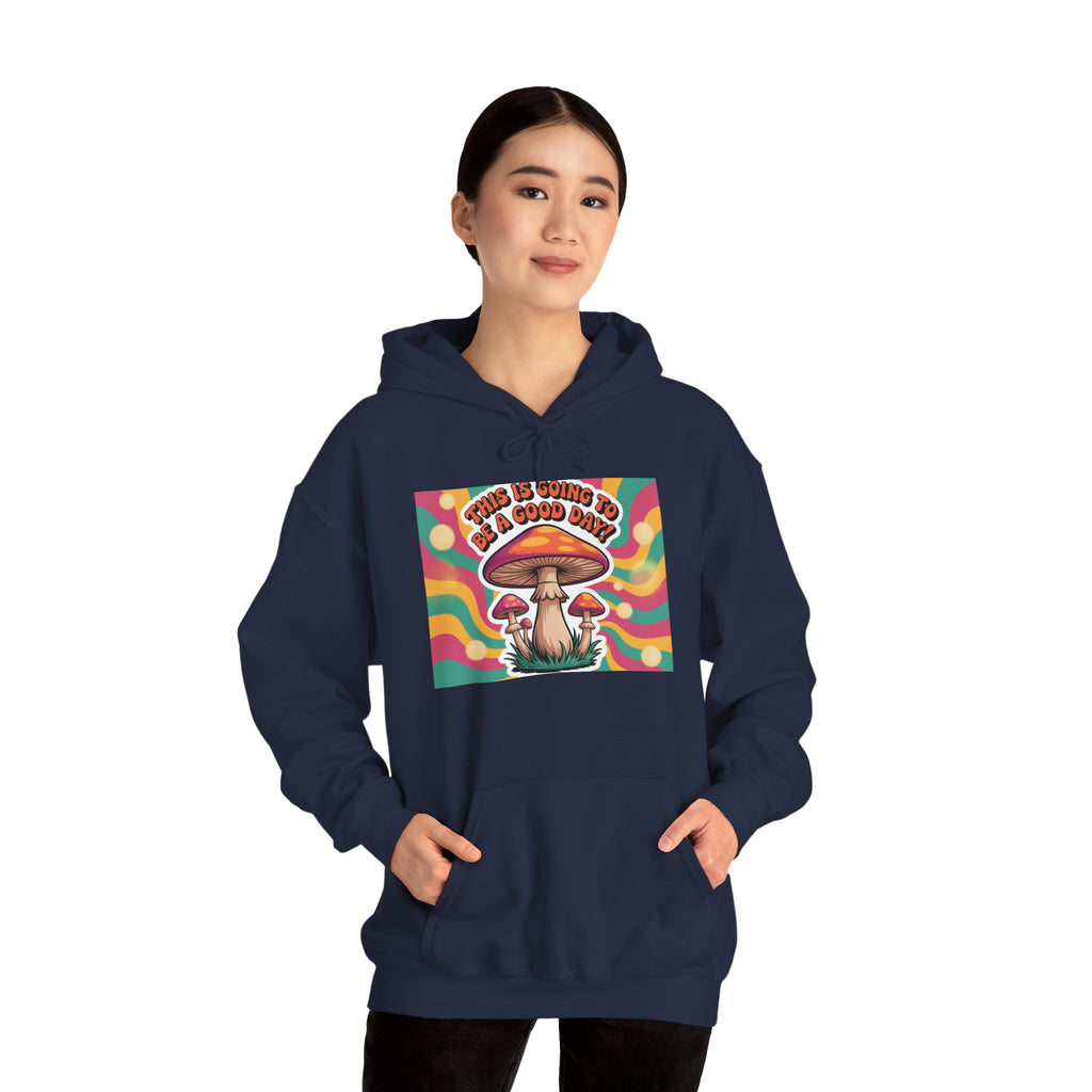 Groovy Mushroom Hoodie - Psychedelic Sweatshirt for Festivals, Cozy Gift for Nature Lovers, Unisex Pull-over for Good Vibes