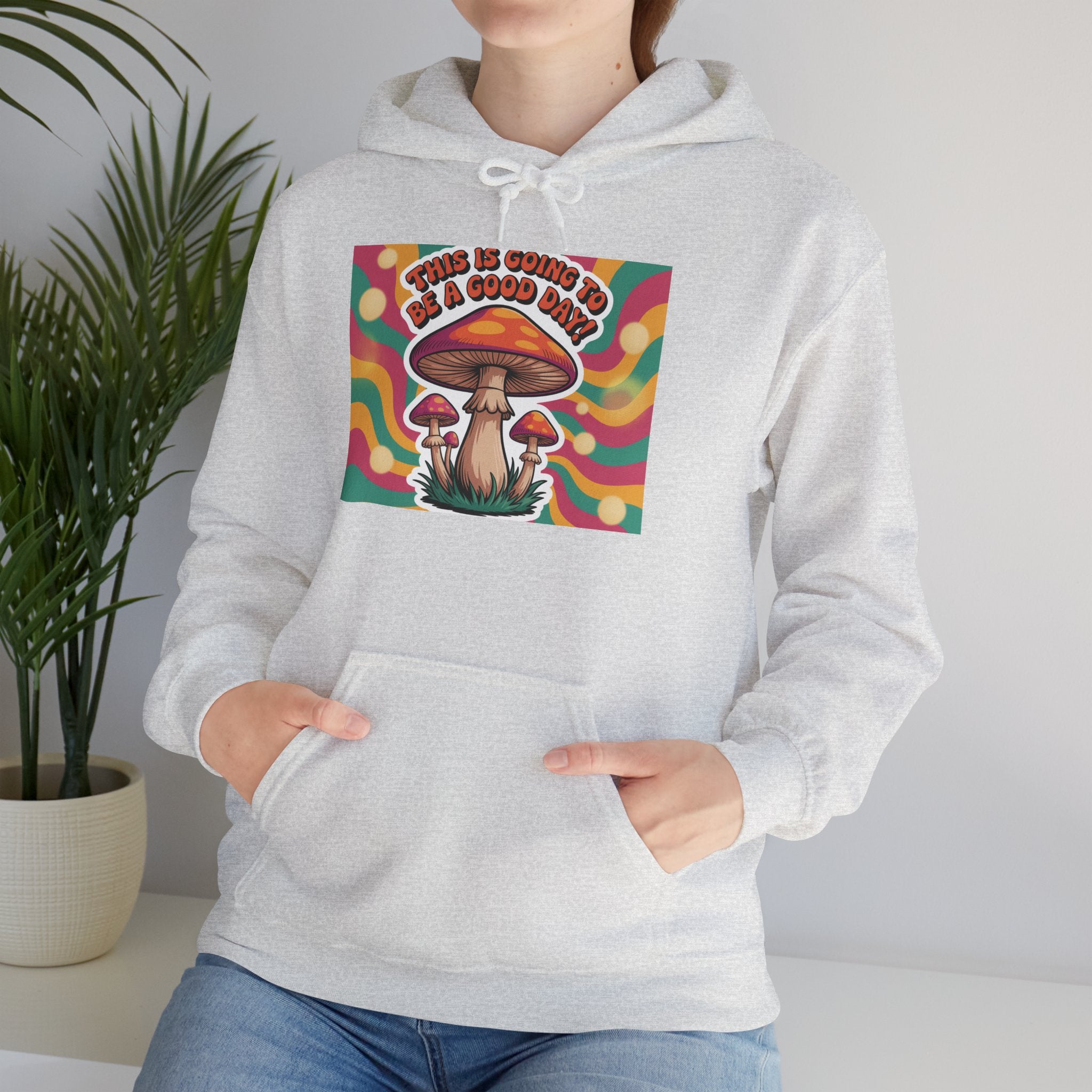 Groovy Mushroom Hoodie - Psychedelic Sweatshirt for Festivals, Cozy Gift for Nature Lovers, Unisex Pull-over for Good Vibes