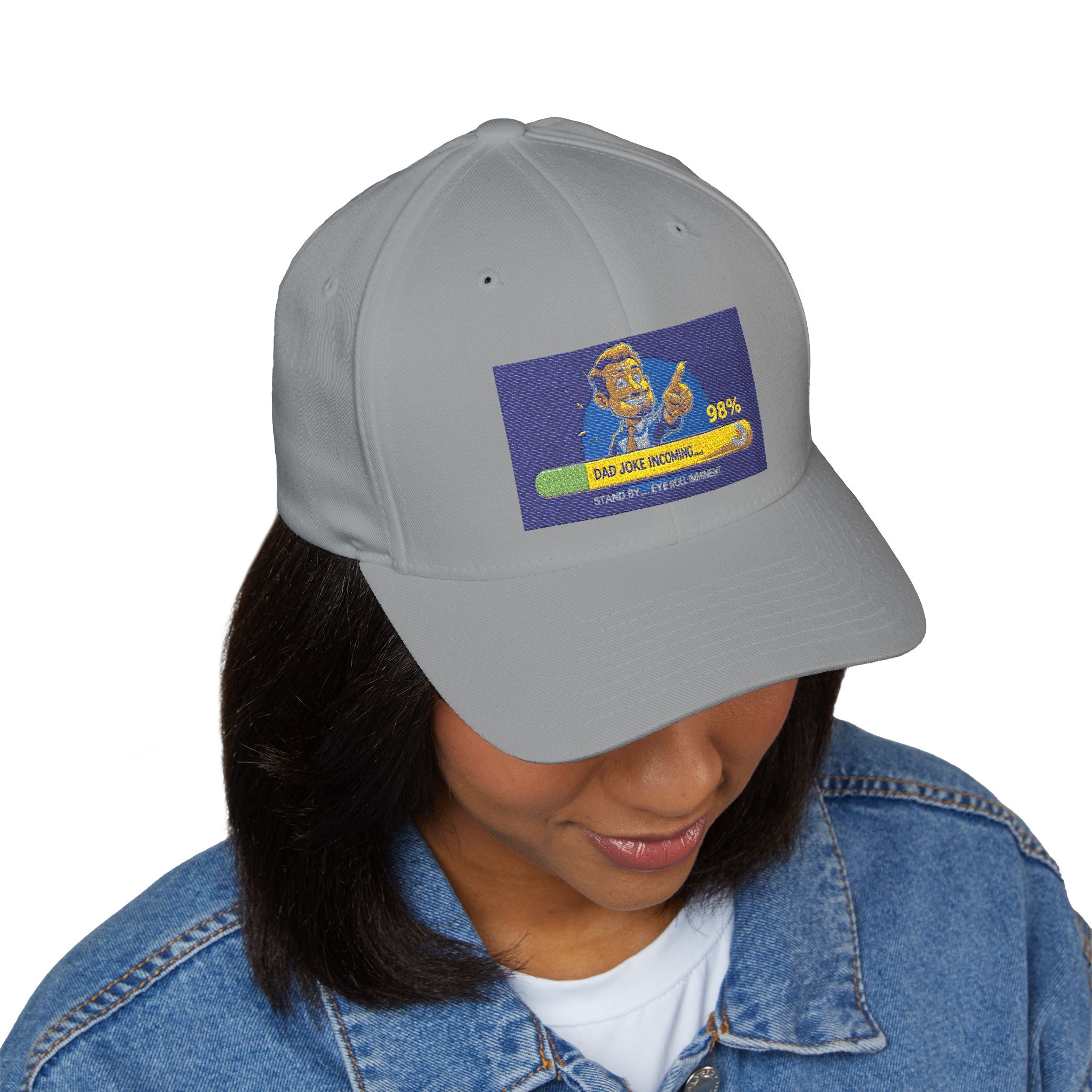 Embroidered Closed-Back Structured Cap - Trendy Apparel for Everyday Wear, Gifts for Him, Casual Style, Summer Accessory, Unique Design