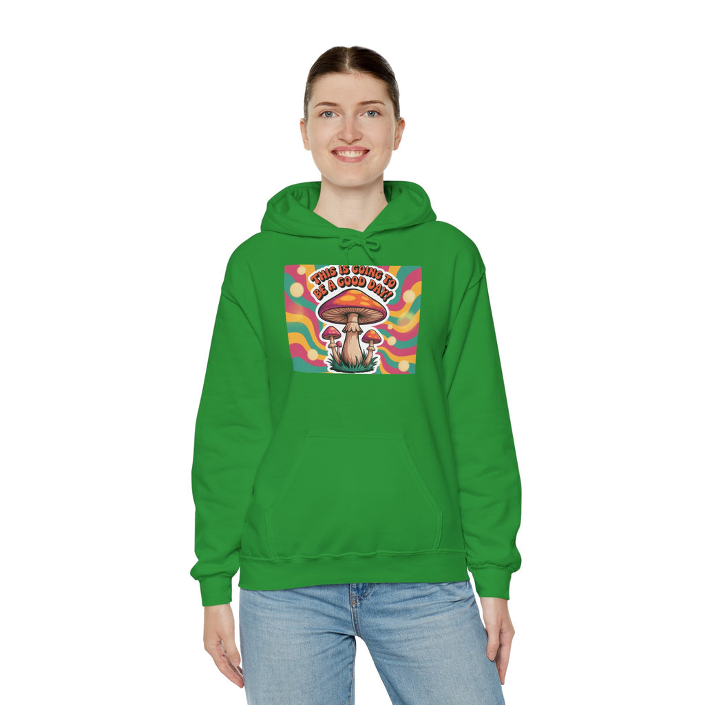 Groovy Mushroom Hoodie - Psychedelic Sweatshirt for Festivals, Cozy Gift for Nature Lovers, Unisex Pull-over for Good Vibes