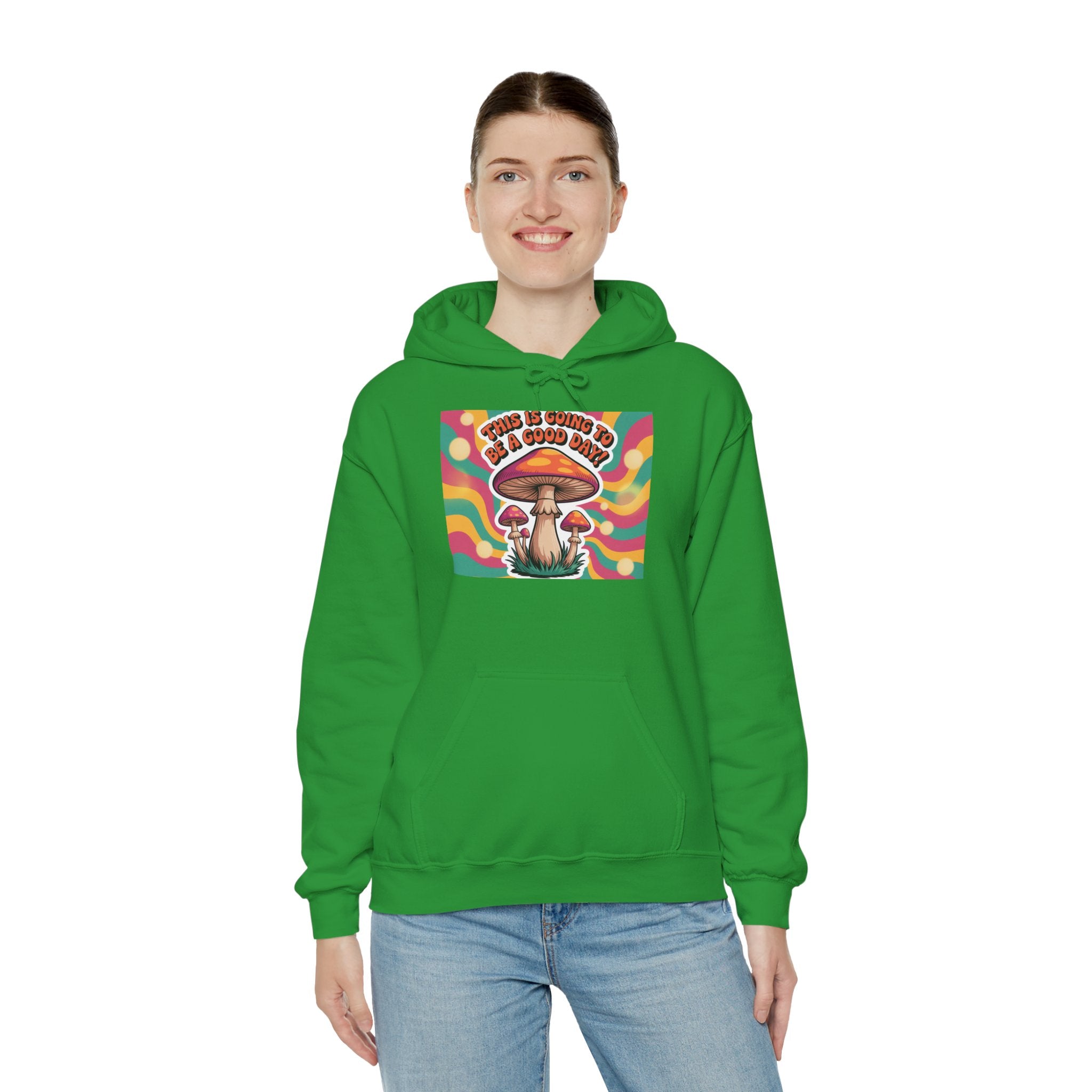 Groovy Mushroom Hoodie - Psychedelic Sweatshirt for Festivals, Cozy Gift for Nature Lovers, Unisex Pull-over for Good Vibes