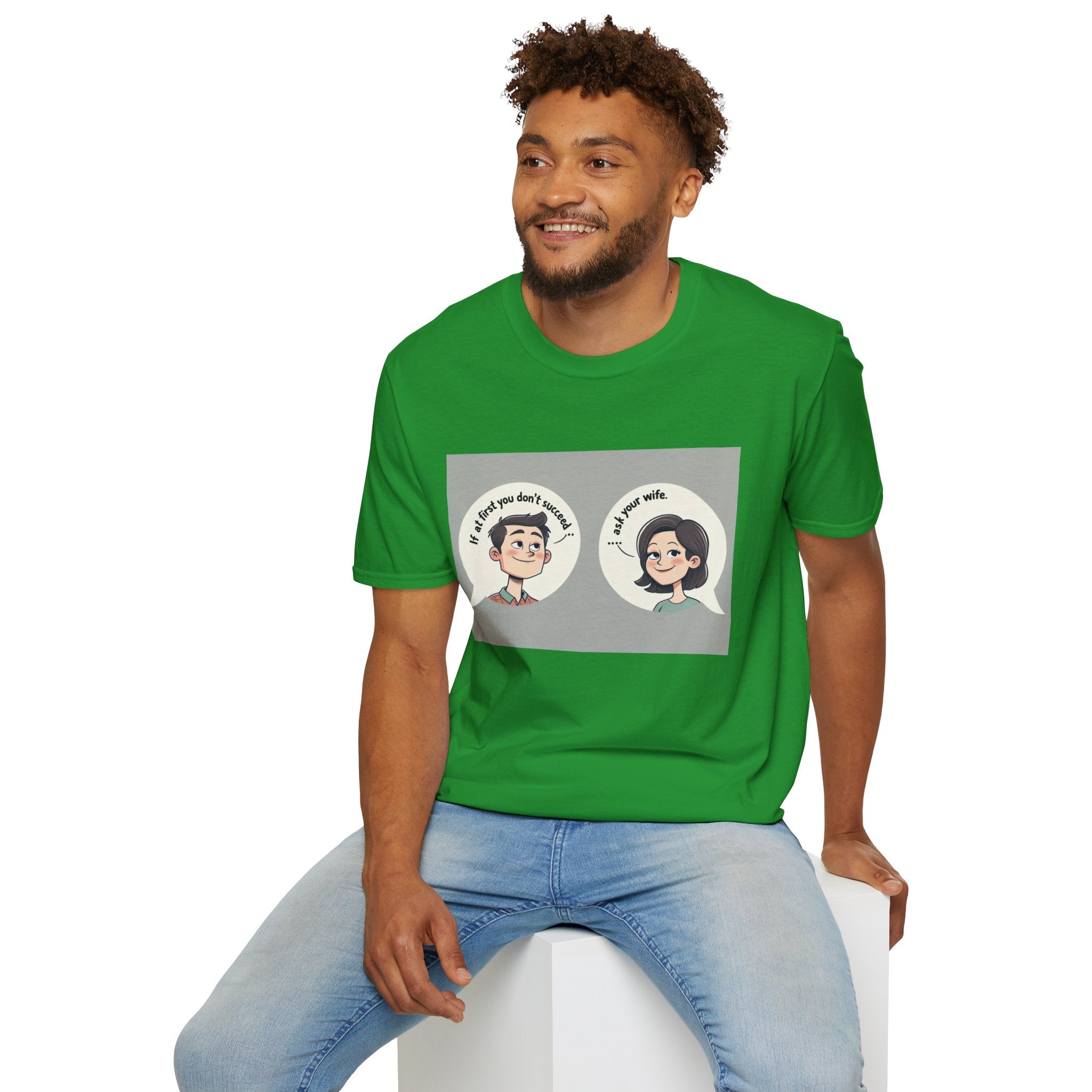Playful Conversation T-Shirt, Funny Graphic Tee, Unisex Humor Shirt, Casual Wear, Gift for Friends, Quirky Outfit