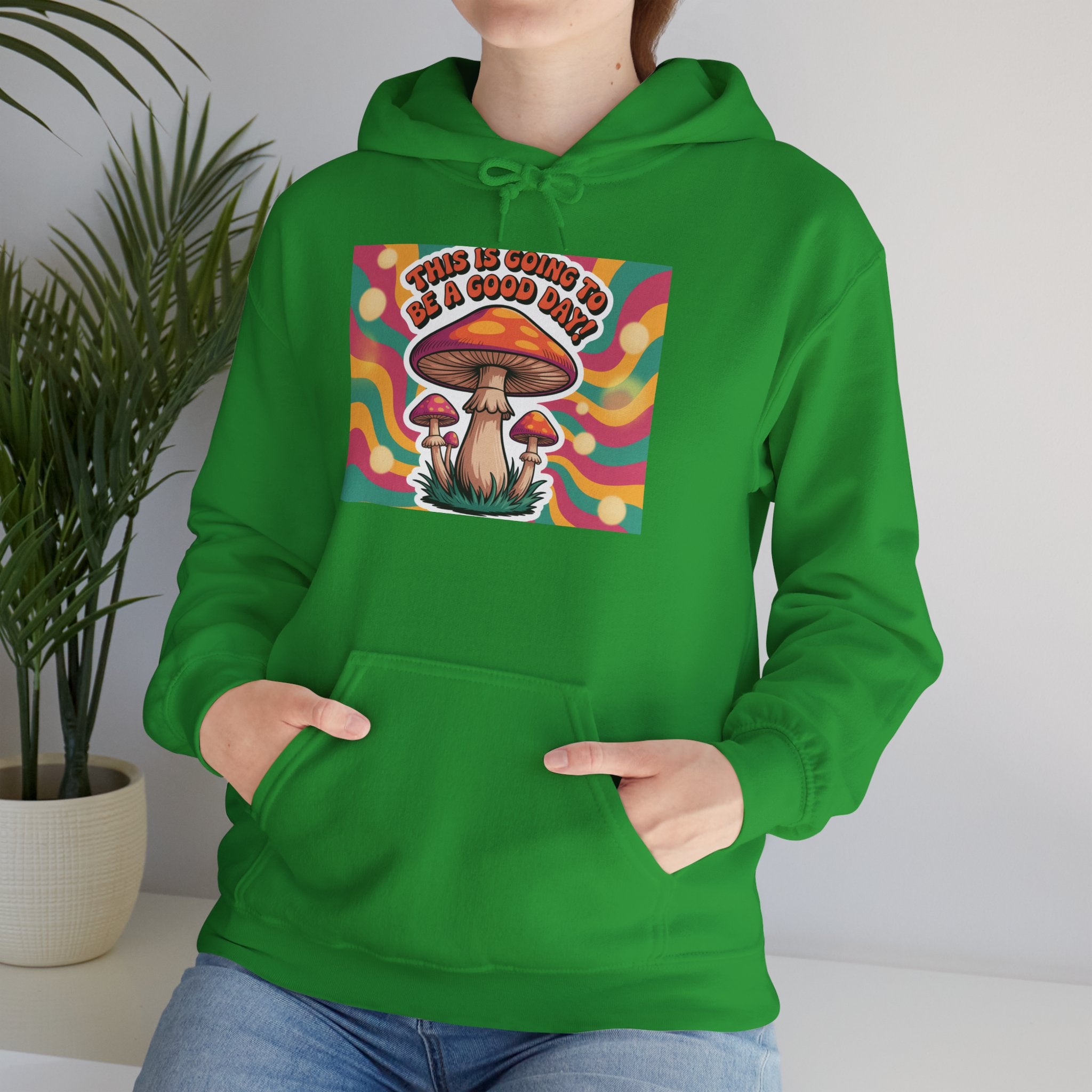 Groovy Mushroom Hoodie - Psychedelic Sweatshirt for Festivals, Cozy Gift for Nature Lovers, Unisex Pull-over for Good Vibes