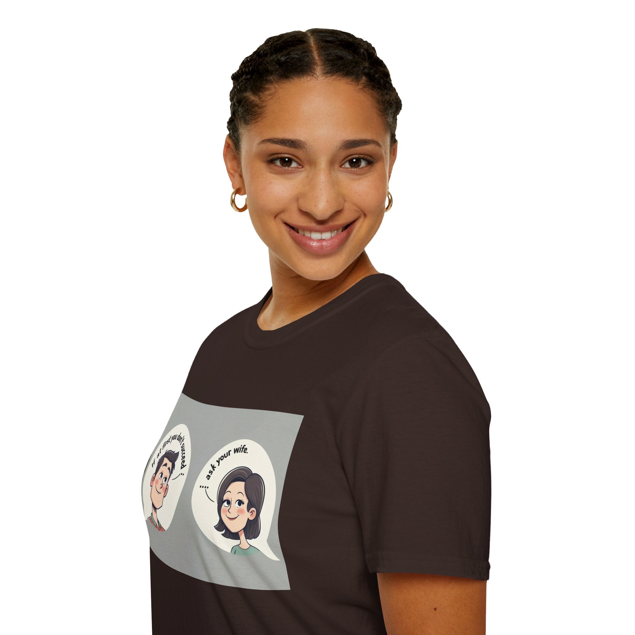 Playful Conversation T-Shirt, Funny Graphic Tee, Unisex Humor Shirt, Casual Wear, Gift for Friends, Quirky Outfit