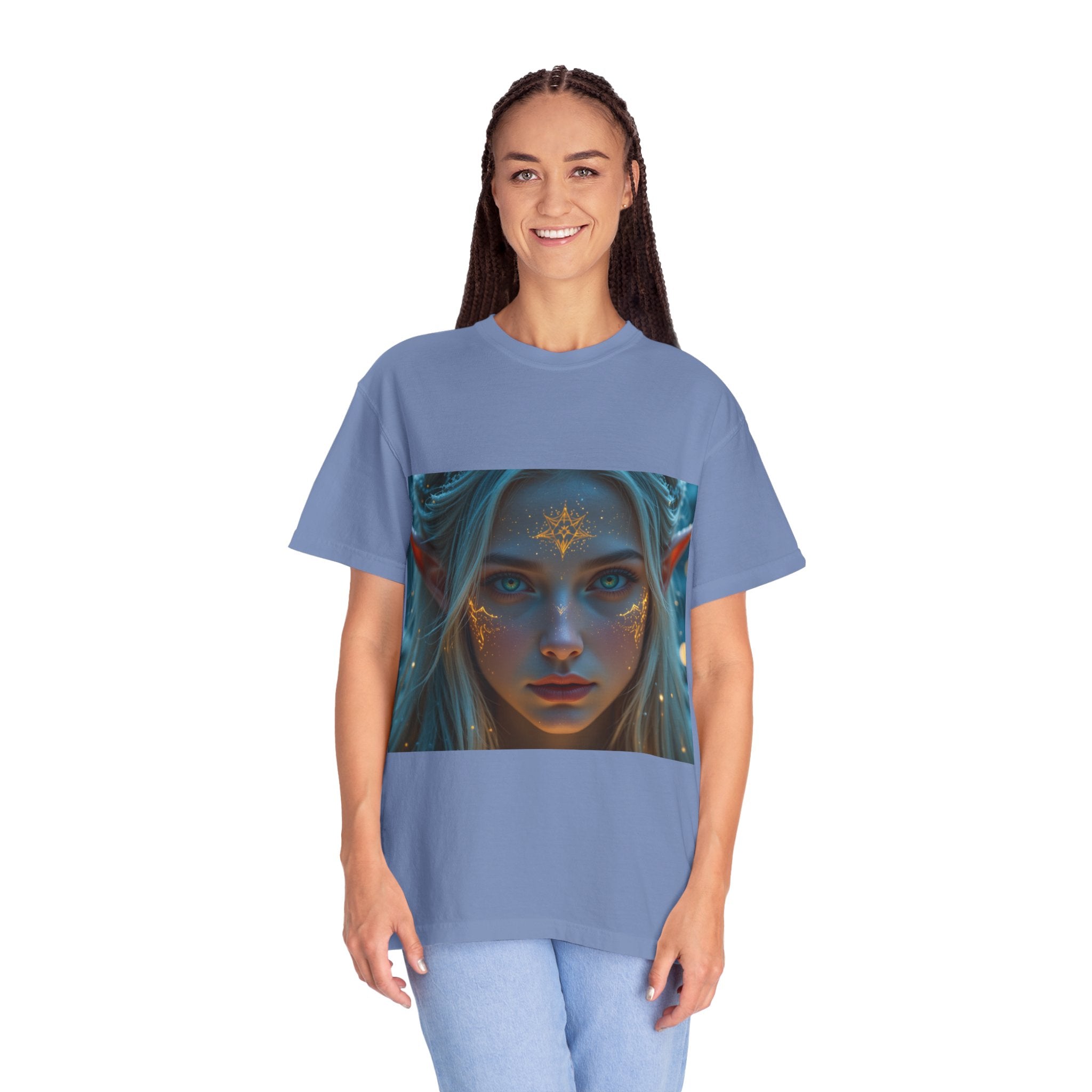 Fantasy-Inspired Elf Princess Unisex T-Shirt, Boho Style Tee for Art Lovers, Gift for Creatives, Dreamy Aesthetic Shirt, Unique Fan Merchandise