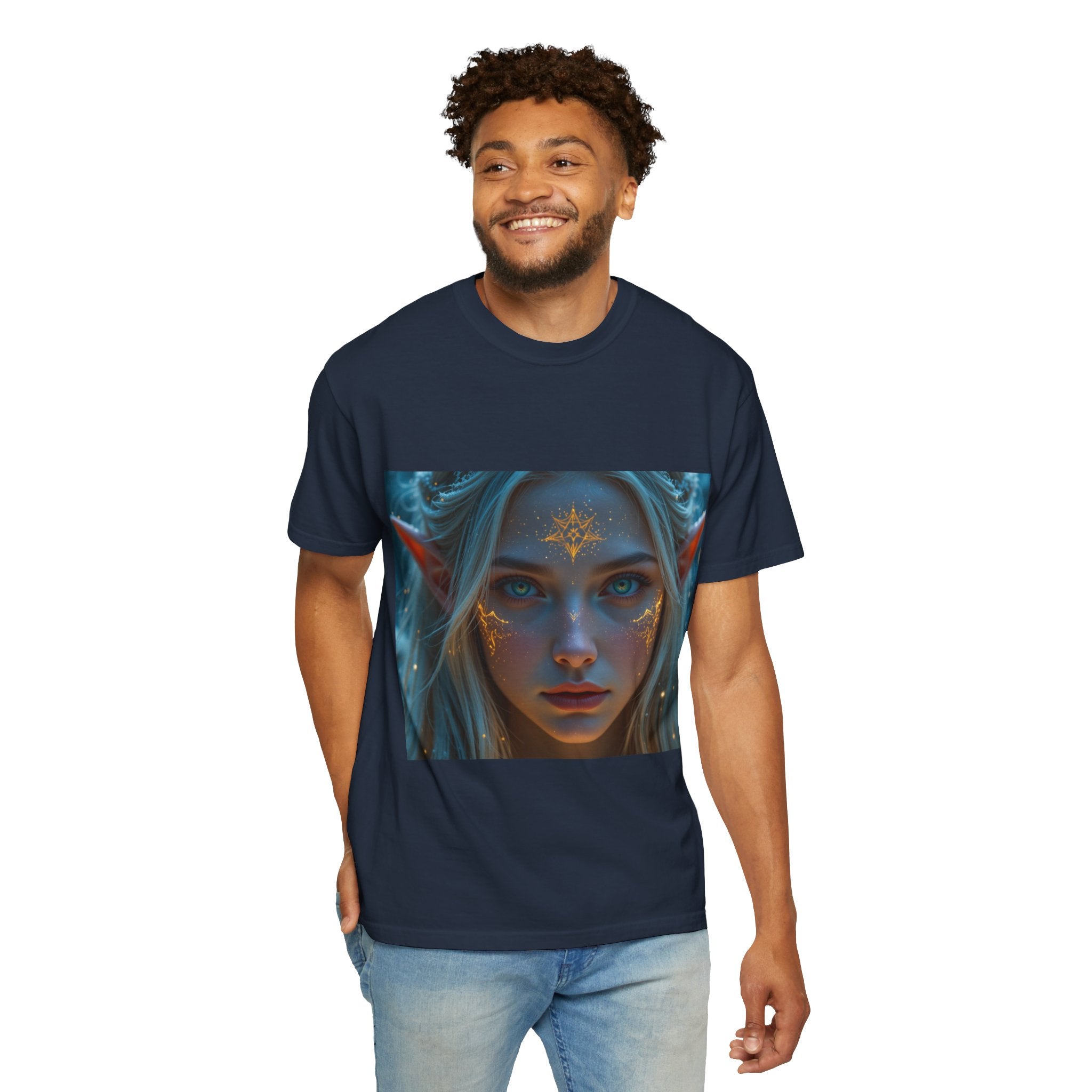 Fantasy-Inspired Elf Princess Unisex T-Shirt, Boho Style Tee for Art Lovers, Gift for Creatives, Dreamy Aesthetic Shirt, Unique Fan Merchandise