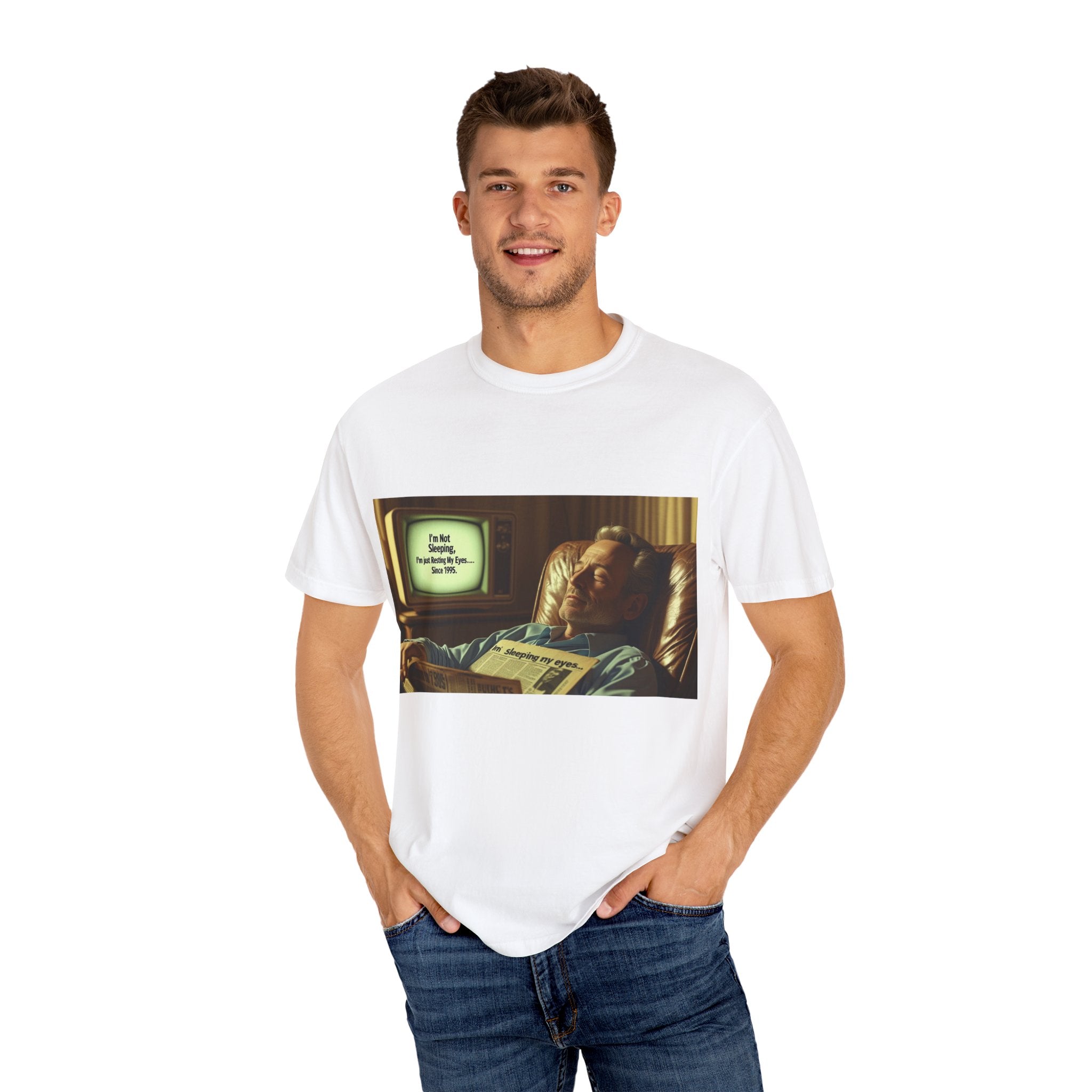 Vintage Humor Graphic Tee, Perfect for Relaxing, Gift for Couch Potatoes, Fun Statement T-Shirt, Father's Day, Casual Wear