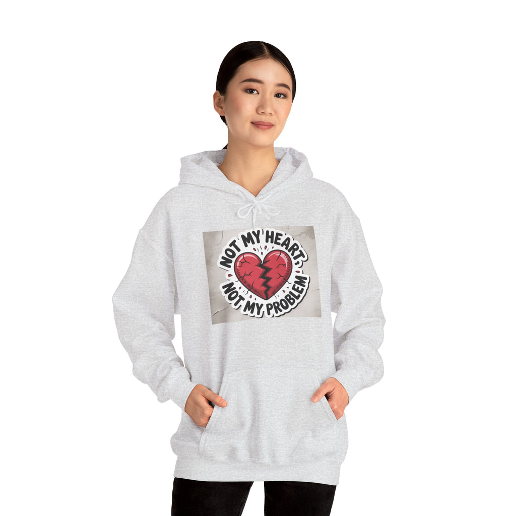 Heartbreak Humor Hoodie, Unisex Hooded Sweatshirt, Funny Gift, Self-Care Apparel, Valentine's Day, Casual Wear, Trendy Fashion